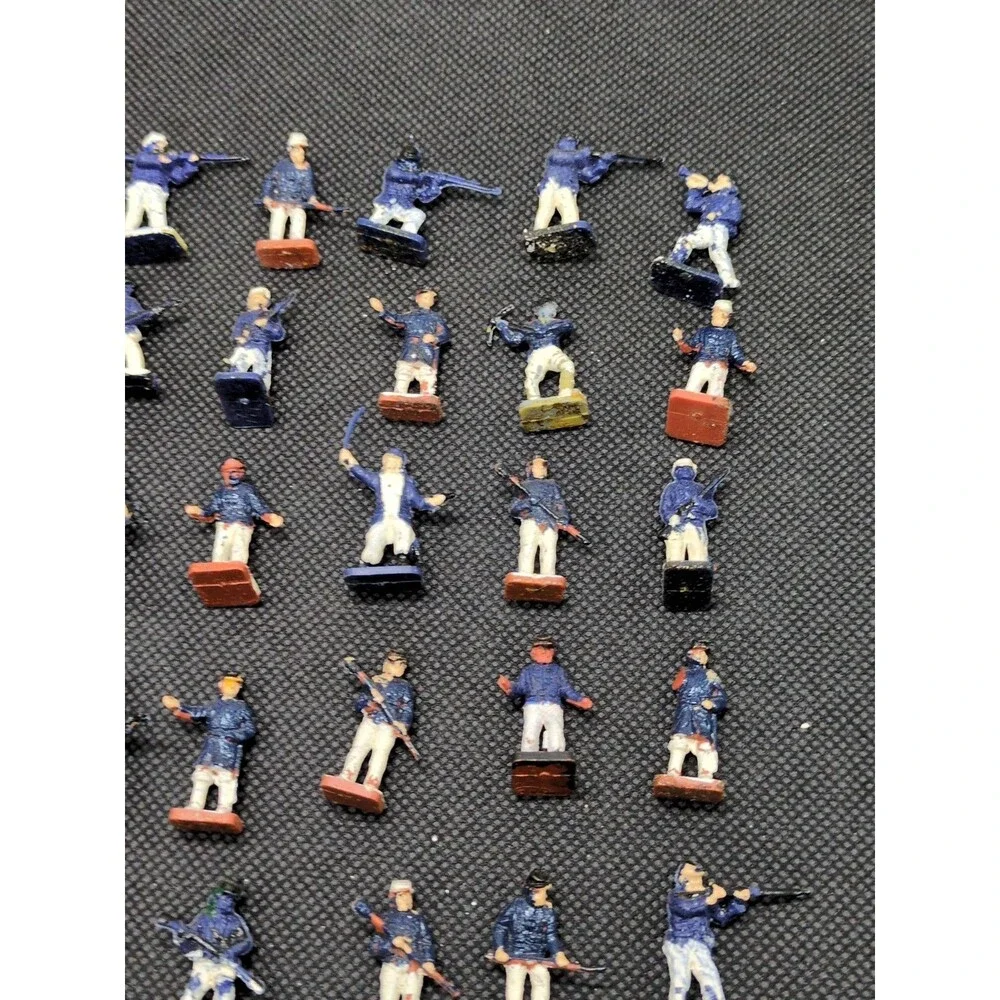 (38) Partially Painted Civil War Miniatures 1/72 Scale